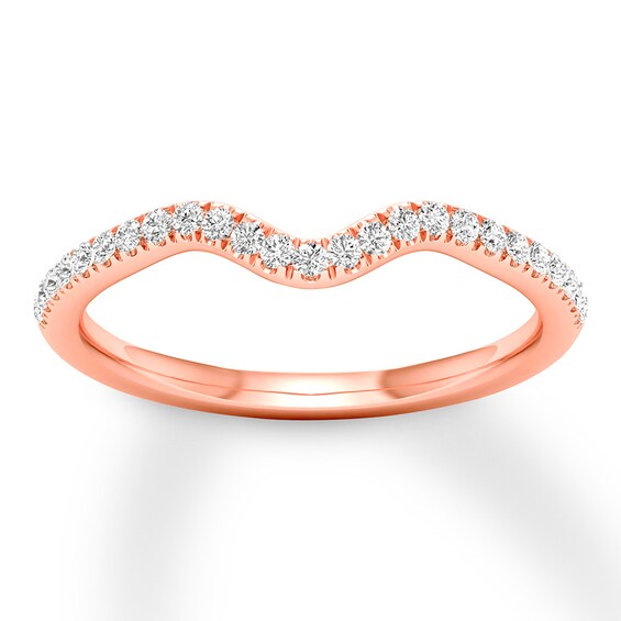 Previously Owned Diamond Wedding Band 1/4 ct tw Round-cut 14K Rose Gold Size 8.5