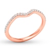 Thumbnail Image 3 of Previously Owned Diamond Wedding Band 1/4 ct tw Round-cut 14K Rose Gold - Size 8.5