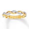 Thumbnail Image 0 of Previously Owned Diamond Anniversary Band 1/8 ct tw Round-cut 10K Yellow Gold - Size 10