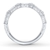 Thumbnail Image 2 of Previously Owned Neil Lane Anniversary Band 1 ct tw Baguette & Round-cut Diamond 14K White Gold - Size 9
