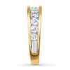 Thumbnail Image 3 of Previously Owned Wedding Band 1-1/5 ct tw Round-cut Diamonds 14K Yellow Gold Size 10.25