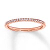 Thumbnail Image 1 of Previously Owned Diamond Wedding Band 1/10 ct tw Round-cut 14K Rose Gold - Size 5.5