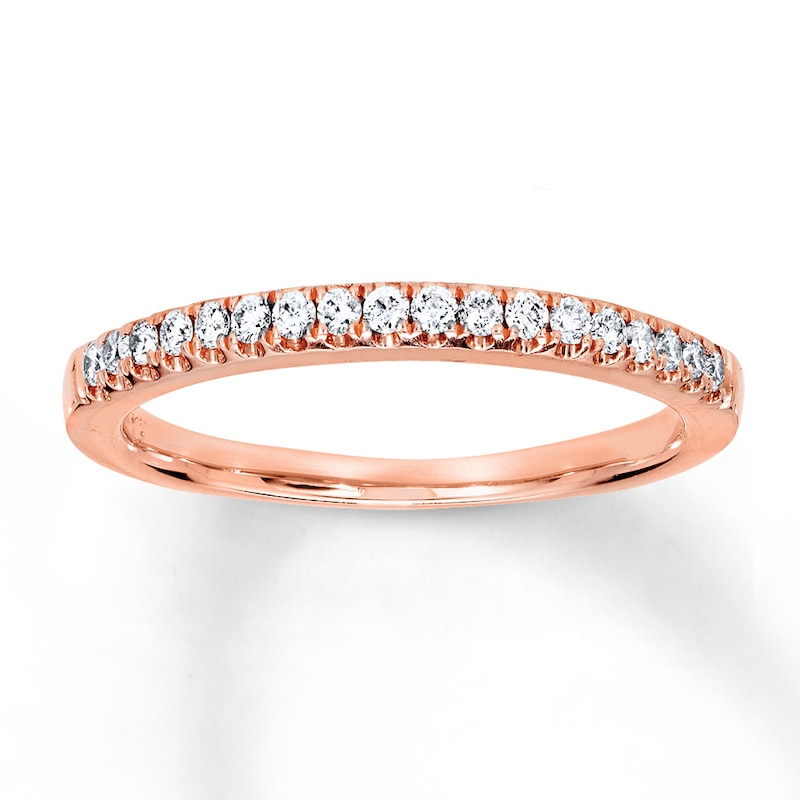 Previously Owned Diamond Wedding Band 1/5 ct tw Round-cut 14K Rose Gold - Size 9