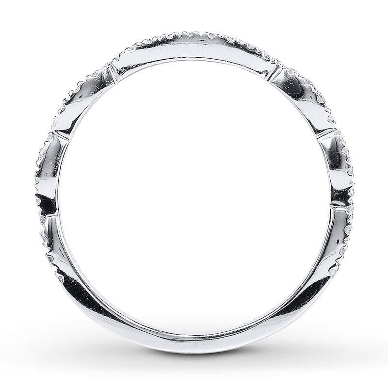 Main Image 2 of Previously Owned Neil Lane Wedding Band 1/5 ct tw Round-cut Diamonds 14K White Gold - Size 8.5