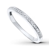 Thumbnail Image 0 of Previously Owned Diamond Wedding Band 1/15 ct tw Round-cut 14K White Gold - Size 9.5