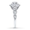 Thumbnail Image 3 of Previously Owned Neil Lane Bridal Diamond Ring 1-1/6 ct tw Oval & Round-cut 14K White Gold - Size 5
