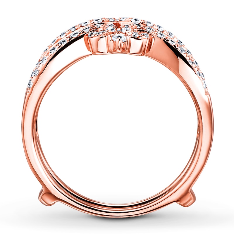 Previously Owned Diamond Enhancer Ring 1/2 ct tw Round-cut 14K Rose Gold - Size 10