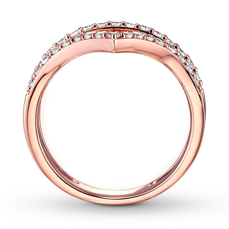 Previously Owned Diamond Enhancer Ring 1/2 ct tw Round-cut 14K Rose Gold - Size 9.5