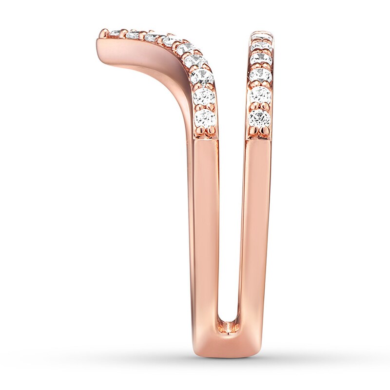 Previously Owned Diamond Enhancer Ring 1/2 ct tw Round-cut 14K Rose Gold - Size 9.5