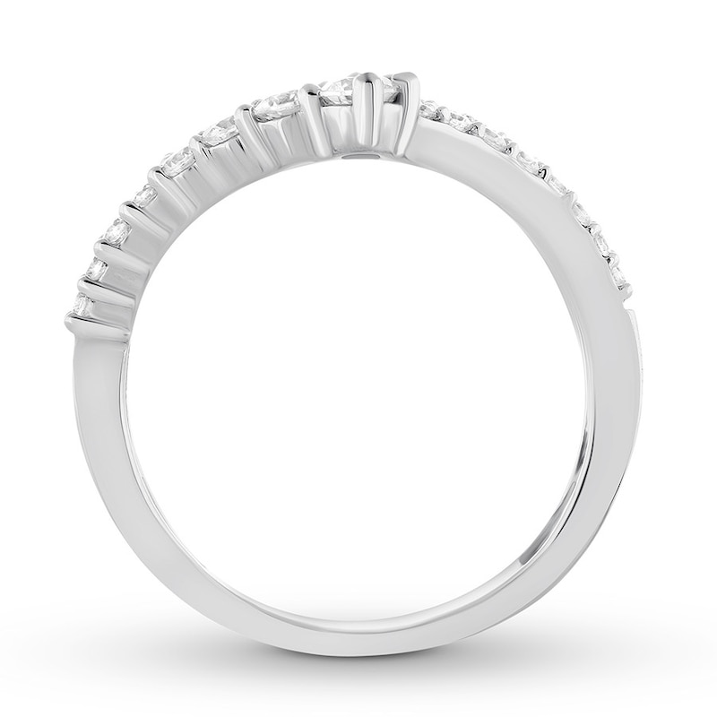 Previously Owned Diamond Enhancer Ring 3/4 ct tw Round-cut 14K White Gold