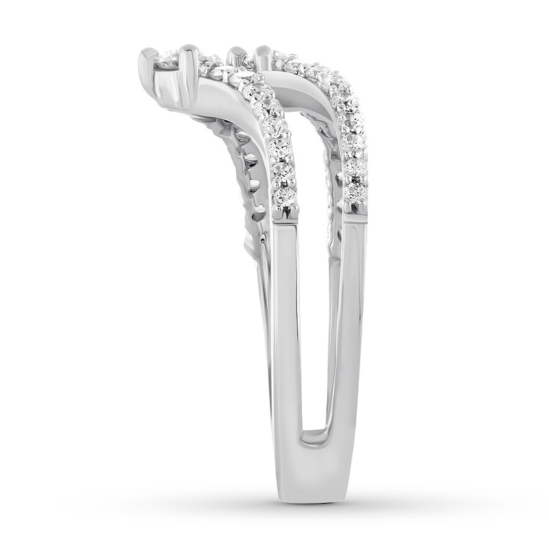 Previously Owned Diamond Enhancer Ring 3/4 ct tw Round-cut 14K White Gold