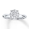 Thumbnail Image 1 of Previously Owned Diamond Engagement Ring 1/2 ct tw Round-cut 14K White Gold Size 4