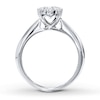 Thumbnail Image 2 of Previously Owned Diamond Engagement Ring 1/2 ct tw Round-cut 14K White Gold Size 4