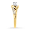 Thumbnail Image 3 of Previously Owned Three-Stone Diamond Engagement Ring 3/8 ct tw Round-cut 14K Yellow Gold - Size 11