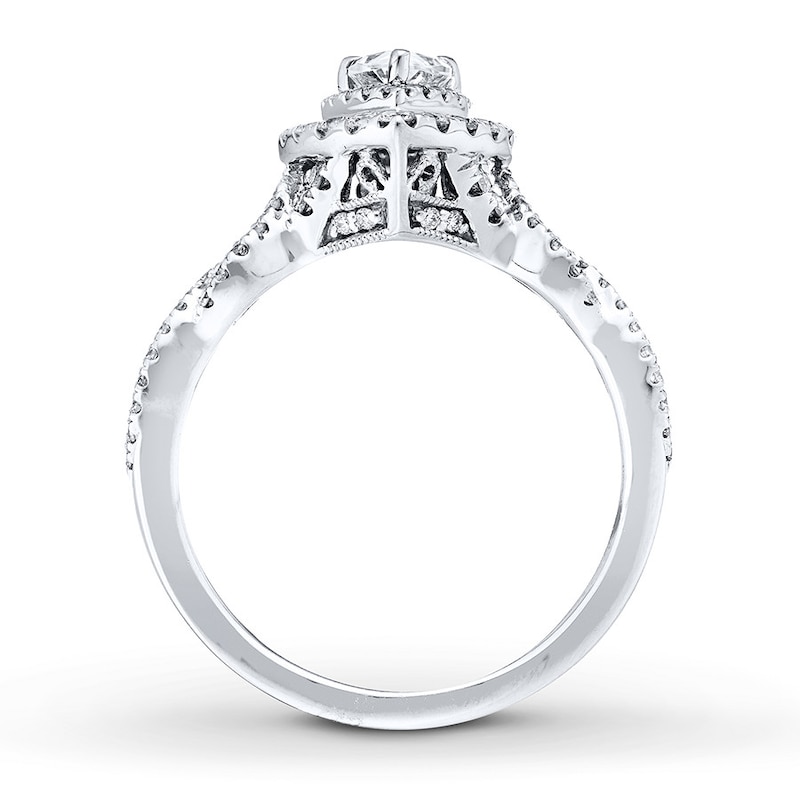 Previously Owned Neil Lane Ring 7/8 ct tw Pear & Round-cut Diamonds 14K Gold
