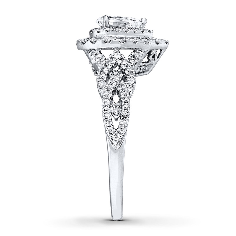 Previously Owned Neil Lane Ring 7/8 ct tw Pear & Round-cut Diamonds 14K Gold