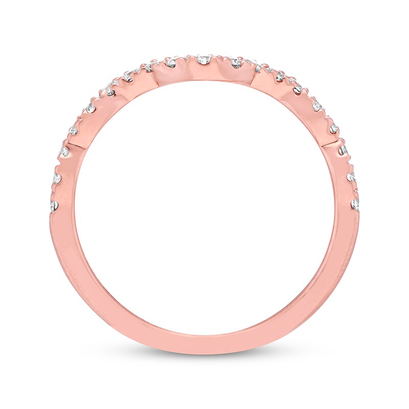 Main Image 3 of Previously Owned Neil Lane Diamond Wedding Band 1/3 ct tw Round-cut 14K Rose Gold