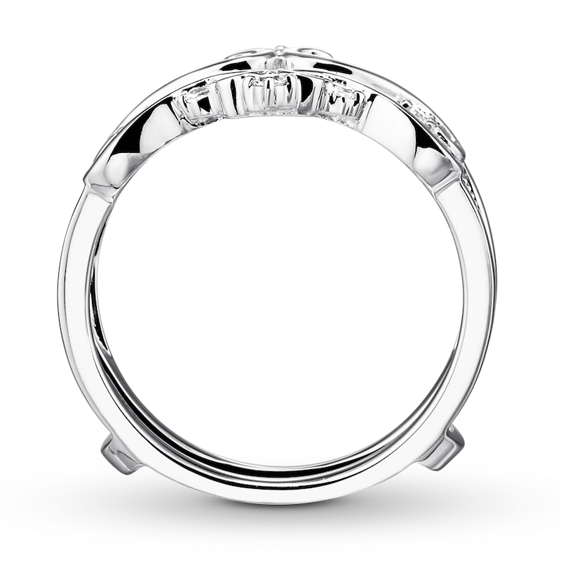Main Image 2 of Previously Owned Diamond Insert Ring 1/4 ct tw Round-cut 14K White Gold