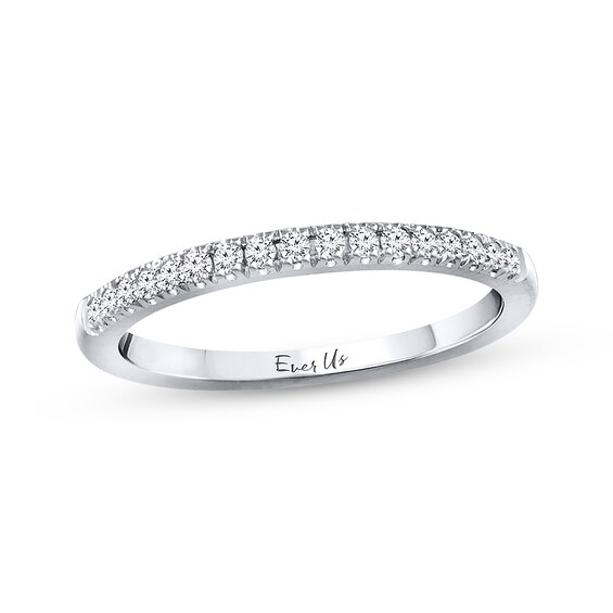 Previously Owned Ever Us Diamond Wedding Band 1/6 ct tw Round-cut 14K White Gold