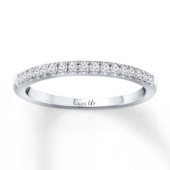 Previously Owned Ever Us Diamond Band 1/6 ct tw Round-cut 14K White Gold