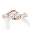 Thumbnail Image 3 of Previously Owned Ever Us Two-Stone Anniversary Ring 1 ct tw Round-cut Diamonds 14K Two-Tone Gold