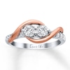 Thumbnail Image 1 of Previously Owned Ever Us Two-Stone Anniversary Ring Diamond Ring 3/4 ct tw Round-cut 14K Two-Tone Gold