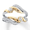 Thumbnail Image 1 of Previously Owned Diamond Enhancer Ring 1/2 ct tw Round-cut 14K Two-Tone Gold