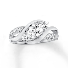 Previously Owned Diamond Engagement Ring 1 ct tw Round-cut 14K White Gold