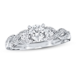 Previously Owned Diamond Engagement Ring 5/8 ct tw Round-cut 14K White Gold