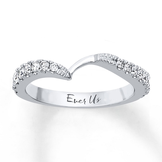 Previously Owned Ever Us Band 1/2 ct tw Round-cut Diamonds 14K White Gold