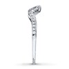 Thumbnail Image 2 of Previously Owned Diamond Wedding Band 1/8 ct tw Round-cut 14K White Gold