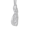 Thumbnail Image 2 of Previously Owned Interwoven Diamond Necklace 1 ct tw Round-cut 10K White Gold 19&quot;