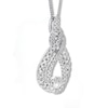 Thumbnail Image 3 of Previously Owned Interwoven Diamond Necklace 1 ct tw Round-cut 10K White Gold 19&quot;