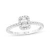 Thumbnail Image 0 of Previously Owned Ever Us Diamond Ring 3/8 ct tw Princess/Round 10K White Gold