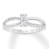 Thumbnail Image 1 of Previously Owned Ever Us Diamond Ring 1/3 ct tw Round-cut 10K White Gold