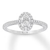Thumbnail Image 1 of Previously Owned Ever Us Diamond Ring 1/3 ct tw Round-cut 10K White Gold