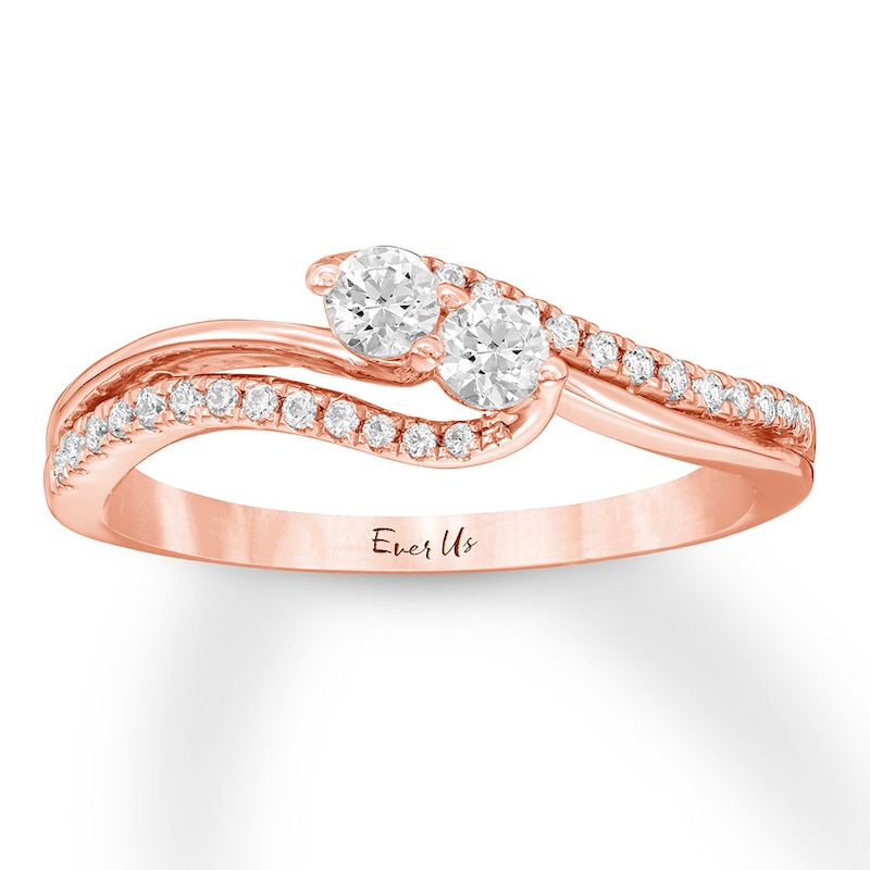 Previously Owned Ever Us Diamond Ring 1/3 ct tw 10K Rose Gold