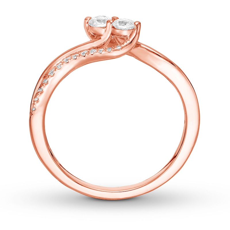 Previously Owned Ever Us Diamond Ring 1/3 ct tw 10K Rose Gold