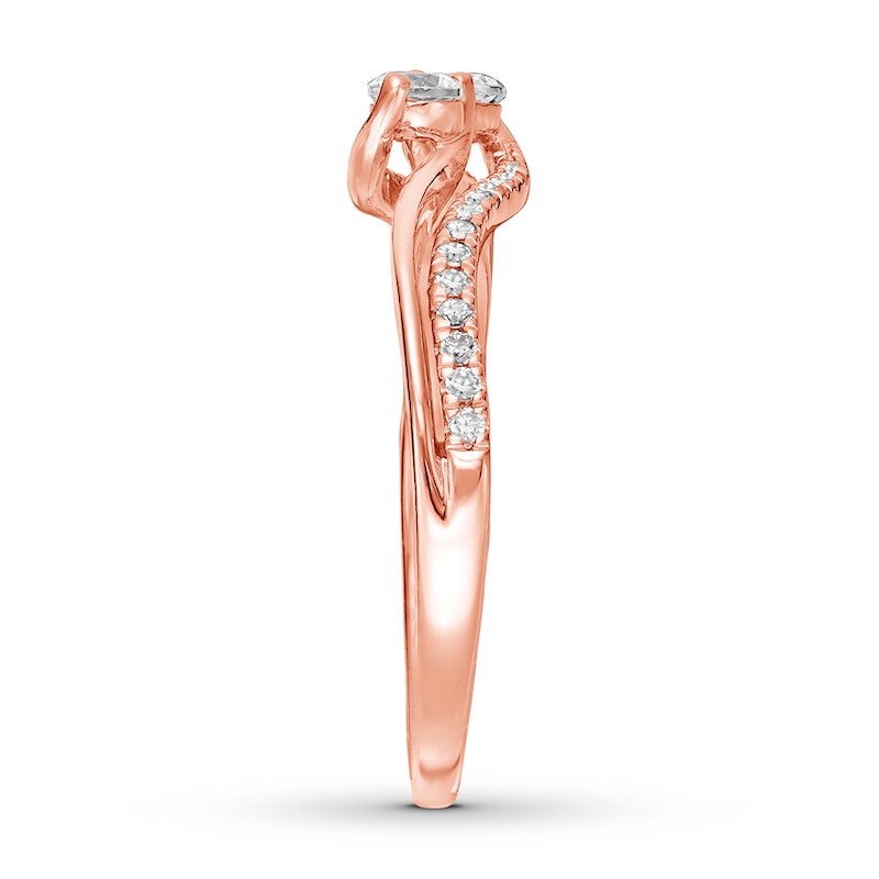 Previously Owned Ever Us Diamond Ring 1/3 ct tw 10K Rose Gold