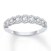 Thumbnail Image 1 of Previously Owned Diamond Anniversary Ring 5/8 ct tw Round-cut 14K White Gold