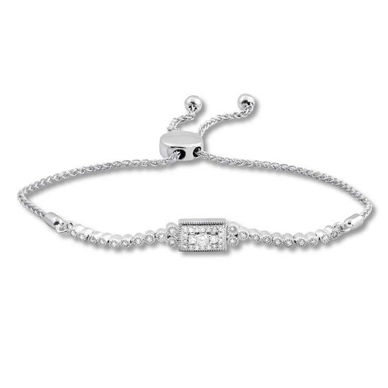Previously Owned Diamond Bolo Bracelet 1/3 Carat tw Sterling Silver