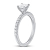 Thumbnail Image 2 of Previously Owned Diamond Engagement Ring 5/8 ct tw Princess/Round 14K White Gold