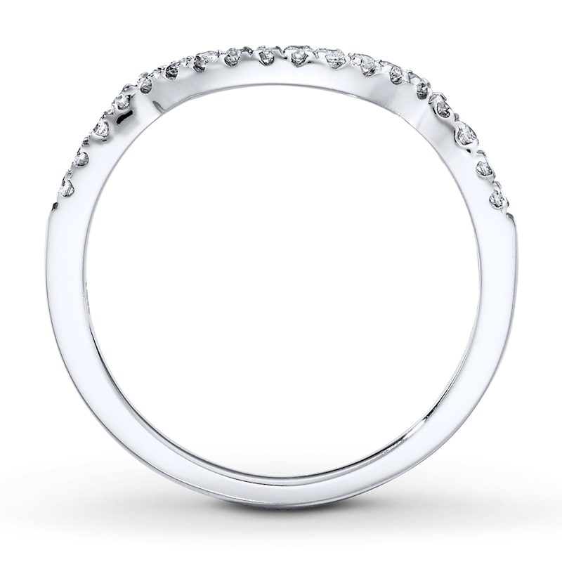 Previously Owned Diamond Wedding Band 1/8 ct tw Round-cut 14K White Gold