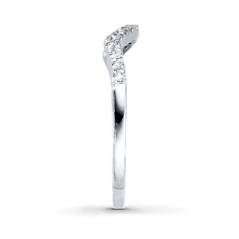 Previously Owned Diamond Wedding Band 1/8 ct tw Round-cut 14K White Gold