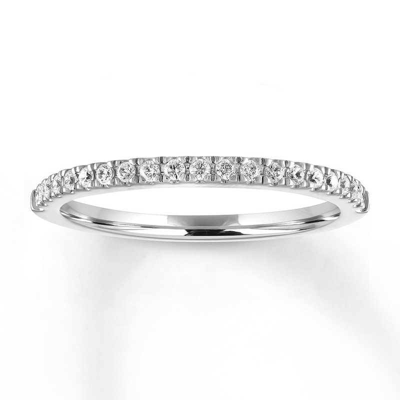 Main Image 1 of Previously Owned Diamond Band 1/5 ct tw Round-cut 14K White Gold