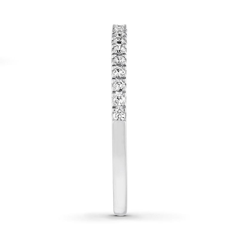 Main Image 2 of Previously Owned Diamond Band 1/5 ct tw Round-cut 14K White Gold