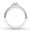 Thumbnail Image 1 of Previously Owned Diamond Engagement Ring 5/8 ct tw Round-cut 14K White Gold