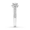 Thumbnail Image 3 of Previously Owned Diamond Engagement Ring 5/8 ct tw Princess & Round-cut 14K White Gold