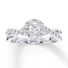 Thumbnail Image 0 of Previously Owned Bridal Ring 1/2 ct tw Round-cut 10K White Gold