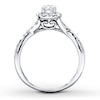 Thumbnail Image 1 of Previously Owned Bridal Ring 1/2 ct tw Round-cut 10K White Gold
